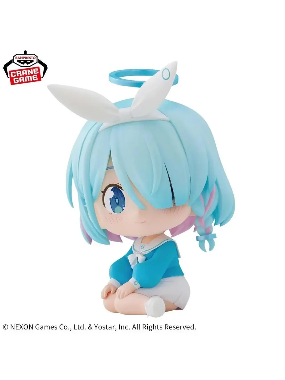 Banpresto Blue Archive Arona Puchi'Rette Figure Blue New Chibi Sitting Prize Toy